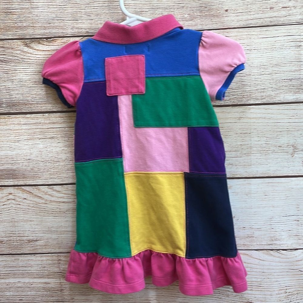 ‎RALPH LAUREN COLOR BLOCK PATCHWORK DRESS - Picture 5 of 5
